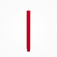 Durchgefärbte Flachkopf-Stabkerze Rot 290 x Ø...