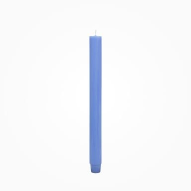 Durchgefärbte Flachkopf-Stabkerze Periwinkle Blau 290 x Ø 26 mm günst
