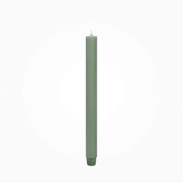 Durchgefärbte Flachkopf-Stabkerze Ölgrün 290 x Ø 26 mm, 1 Stück