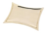 Kerzenteller Konkav Messing Gold poliert 11 x 7 cm innen