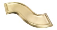 Kerzenteller Welle Messing Gold matt