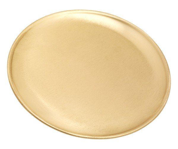 Kerzenteller Messing Gold matt Ø 17 cm für Kerzen Ø 14 cm