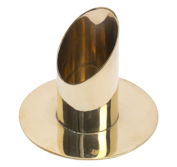 Kerzenhalter Messing Gold poliert für Kerzen Ø 3,5 cm