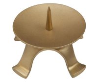 Vierfußleuchter Eisen Gold dicker Dorn Ø 9,5...