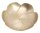 Kerzenteller Lotus Messing Gold matt Ø 9,5 cm für Kerzen Ø 7 cm