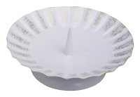 Kerzenleuchter Eisen weiss/gold mit Dorn Ø 12 cm...