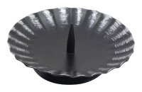 Kerzenleuchter Eisen schwarz mit Dorn Ø 11 cm...