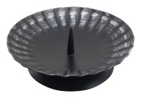 Kerzenleuchter Eisen schwarz mit Dorn Ø 12 cm...