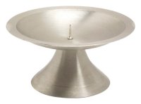 Kerzenleuchter dünner Dorn Messing Silber matt...