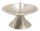 Kerzenleuchter dicker Dorn Messing Silber matt Ø 11 cm für Kerzen Ø 9 cm