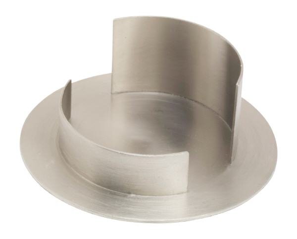 Kerzenhalter Messing Silber matt für Kerzen Ø 7 cm