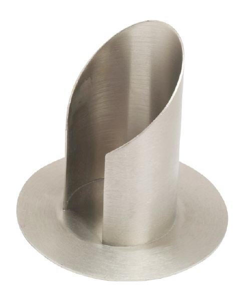 Kerzenhalter Messing Silber matt für Kerzen Ø 5 cm