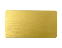 Kerzenteller Rechteck Aluminium Gold gebürstet...