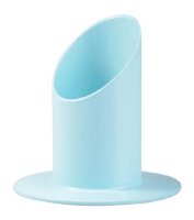 Langkerzenhalter Eisen Rund Babyblau für Kerzen...