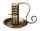 Spiral-Leuchter Messing Gold Höhe 12 cm für Kerzen Ø 2 - 25 cm