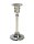 Tischleuchter Messing Silber Höhe 16 cm für Kerzen Ø 2 - 25 cm