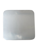 Kerzenteller Edelstahl Quadratisch Silber (Glänzend)...