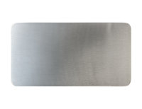 Kerzenteller Edelstahl Rechteckig Silber (Matt) 30 x 16 cm