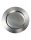 Kerzenteller Edelstahl Oval Silber (Matt) für Kerzen Ø bis 14 cm