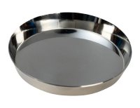 Kerzenteller Edelstahl Rund Silber für Kerzen...