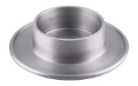 Kerzenteller Aluminium Rund Silber (Matt) für Kerzen...