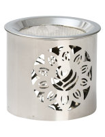 Räucherstövchen Stahl silber H 6 cm