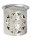 Räucherstövchen Stahl silber H 8 cm