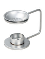 Räucherstövchen Eisen silber H 8,5 cm