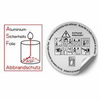 ASF Folie (Abbrandschutz) für Stumpen Ø 60...