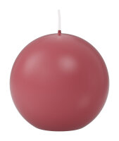 Kugelkerzen Erdbeerrosa Ø 80 mm, 6 Stück