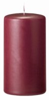 4 Stück Adventskerzen Bordeaux 100 x Ø 60 mm