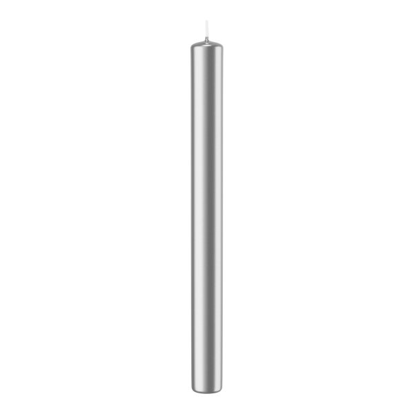 Stabkerzen Silber 250 x Ø 23 mm, 10 Stück