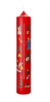 Adventskalenderkerze 1 - 24 Rot 265 x Ø 50 mm, 1...