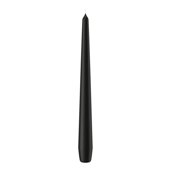 Spitzkerzen Schwarz 250 x Ø 25 mm, 12 Stück
