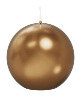 Kugelkerzen Gold Ø 80 mm, 6 Stück