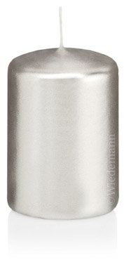 Stumpenkerzen Silber 100 x Ø 60 mm, 4 Stück