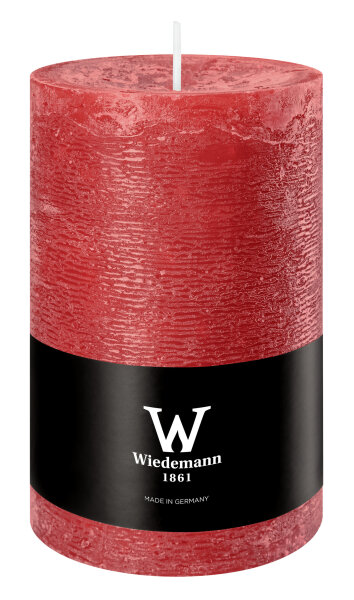 Durchgefärbte Stumpen Kerzen Rubin Rot 130 x Ø 78 mm, 1 Stück