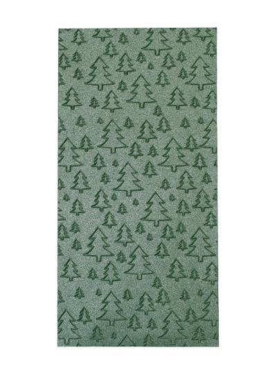 Verzierwachsplatte "Tannenbaum" Dunkelgrün 200 x Ø 100 mm, 1 Stück