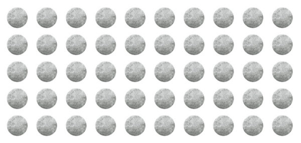 Wachspunkt in Silber, 1 Stück