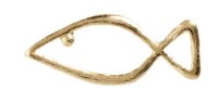 Verzierornament "Fisch" Gold 10 x Ø 38...