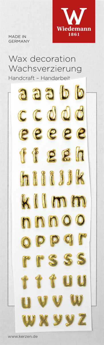 Wachs-Klein-Buchstaben-Set a-z 
