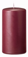 4 Stück Adventskerzen Bordeaux 120 x Ø 50 mm
