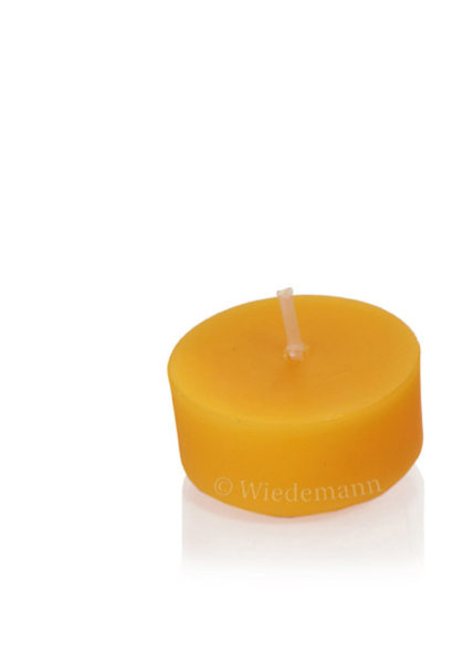 100% Bienenwachs Teelichter Natur 20 x Ø 37 mm, 10 Stück