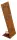 Teelichthalter 3 Herzen 28 cm Edelrost