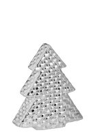 Tannenbaum stehend gross Weboptik silberglänzend