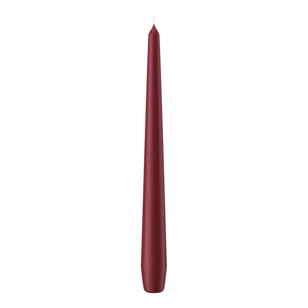 Spitzkerzen Bordeaux 250 x 25 mm, 12 Stück