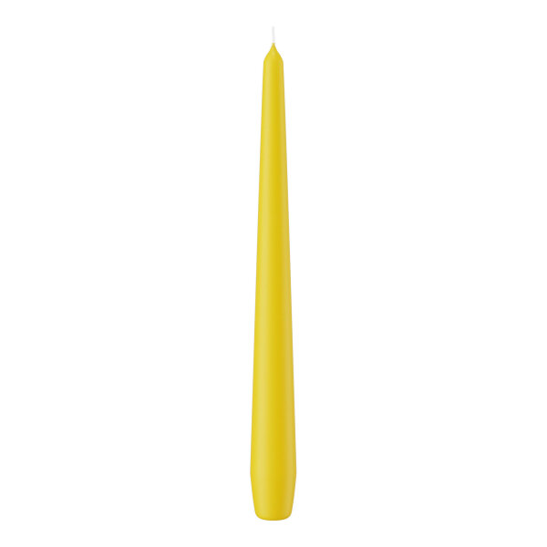 Spitzkerzen Dotter Gelb 250 x Ø 25 mm, 12 Stück