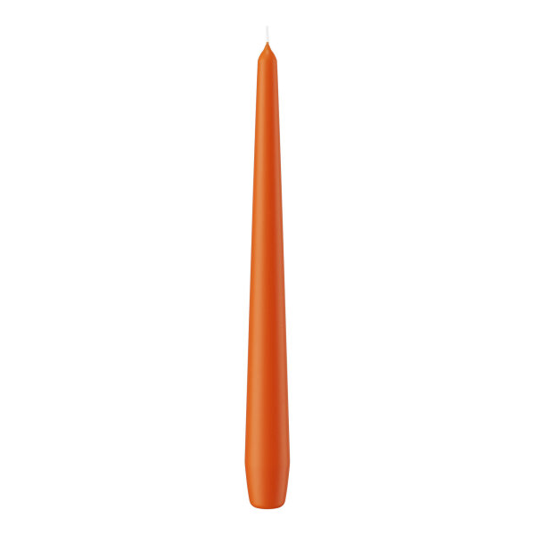 Spitzkerzen Aprikose Orange 250 x Ø 25 mm, 12 Stück