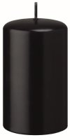 4 Stück Adventskerzen Schwarz 130 x Ø 70 mm