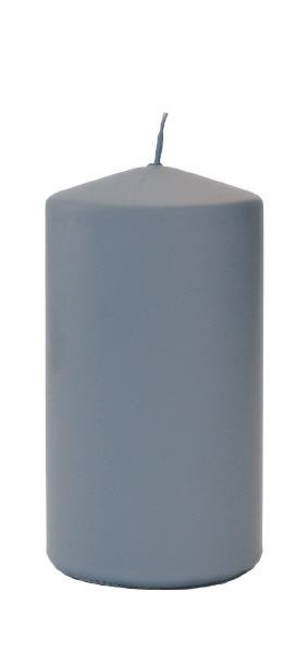 Frosted Pastel Stumpenkerzen Grau 130 x Ø 68 mm, 4 Stück
